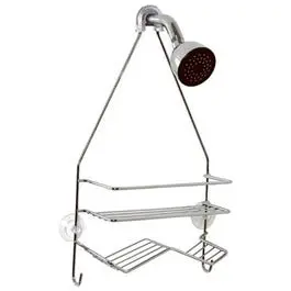 Over The Shower Caddy, Chrome, Small 1