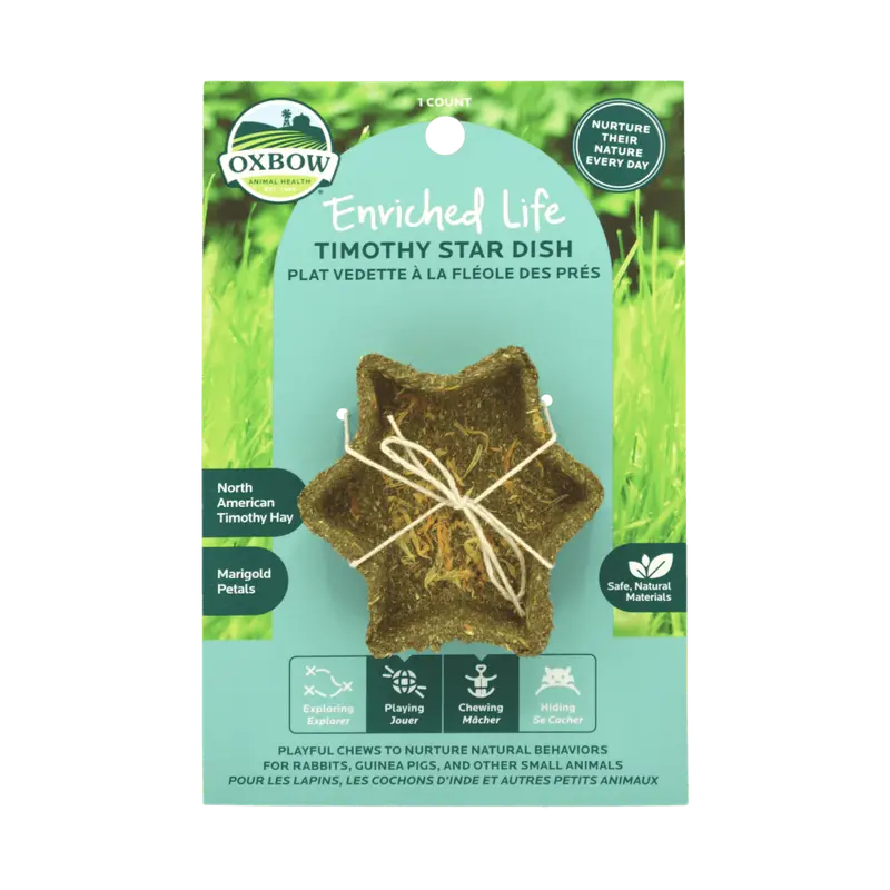 Oxbow Animal Health Enriched Life – Timothy Star Dish 1