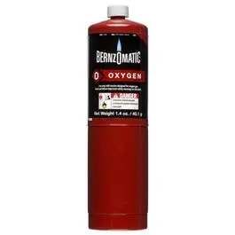 Oxygen Torch Cylinder, 1.4-Oz. 1
