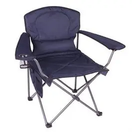 Padded Arm Chair, Oversized, Blue Polyester 1