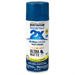 Painter's Touch 2X Premium Ultra Matte Spray Paint, Evening Navy, 12-Oz. 1