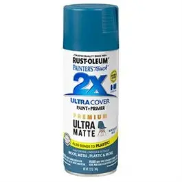 Painter's Touch 2X Premium Ultra Matte Spray Paint, Nantucket Blue, 12-Oz. 1