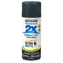 Painter's Touch 2X Premium Ultra Matte Spray Paint, Slate, 12-Oz. 1