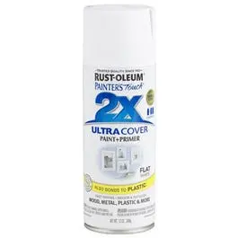 Painter's Touch 2X Spray Paint, Flat White, 12-Oz. 1