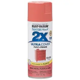 Painter's Touch 2X Spray Paint, Gloss Coral, 12-Oz. 1