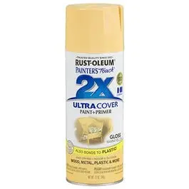 Painter's Touch 2X Spray Paint, Gloss Warm Yellow, 12-Oz. 1