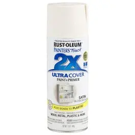 Painter's Touch 2X Spray Paint, Satin Blossom White, 12-Oz. 1