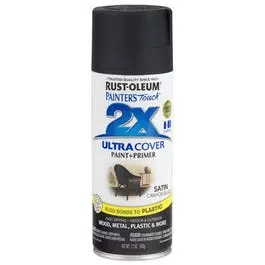 Painter's Touch 2X Spray Paint, Satin Canyon Black, 12-Oz. 1