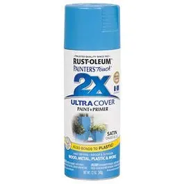 Painter's Touch 2X Spray Paint, Satin Oasis Blue, 12-Oz. 1