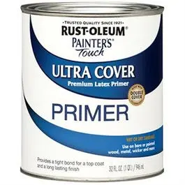 Painter's Touch Ultra Cover Latex Primer Paint, White, 1-Qt. 1