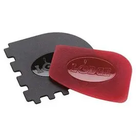 Pan Scraper, Red & Black, 2-Pk. 1