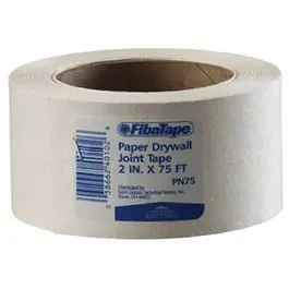 Paper Drywall Joint Tape, White, 2-In. X 75-Ft. 1