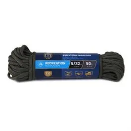 Para Cord 550 Nylon Rope, Olive, 5/32-In. X 50-Ft. 1