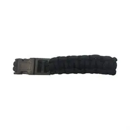 Paracord 550 Nylon Bracelet, Black 1