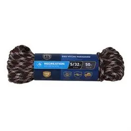 Paracord 550 Nylon Rope, Camouflage, 5/32-In. X 50-Ft. 1