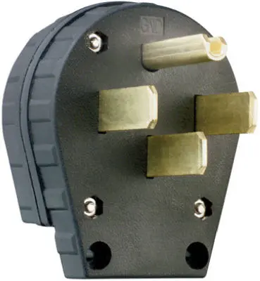Pass & Seymour Angle Plug For Dryers, Commercial Grade, 3-Pole, 30 Or 50-Amp Configurable 1