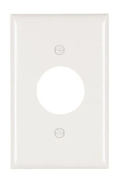 Pass & Seymour Single Receptacle Openings, One Gang, White 1