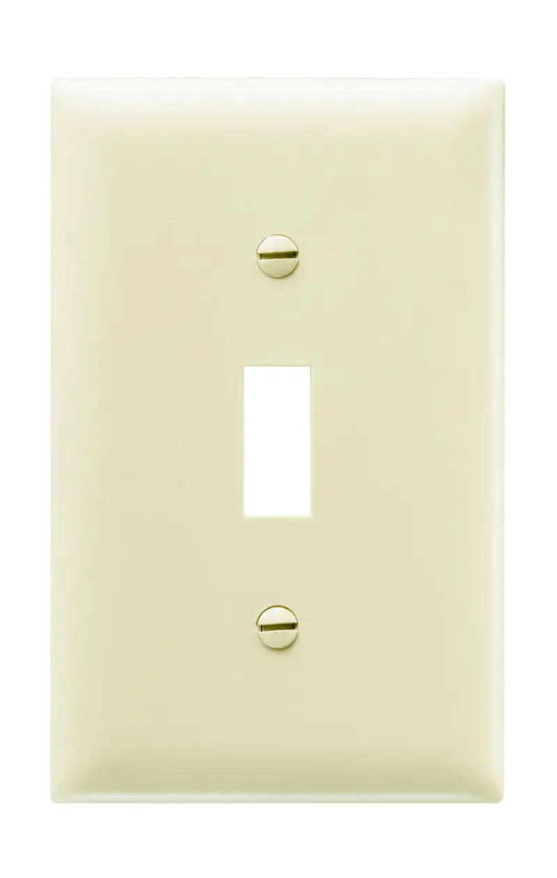 Pass & Seymour Toggle Switch Openings, One Gang, Ivory 1