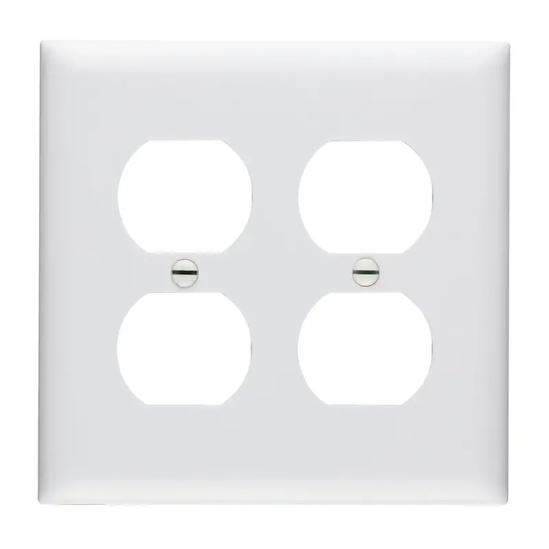 Pass & Seymour Trademaster® 2-Gang Nylon Wall Plate 2 Duplex Receptacle Openings 1