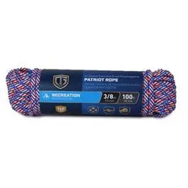 Patriot Rope, Diamond Braided Polypropylene, 3/8-In. X 100-Ft. 1