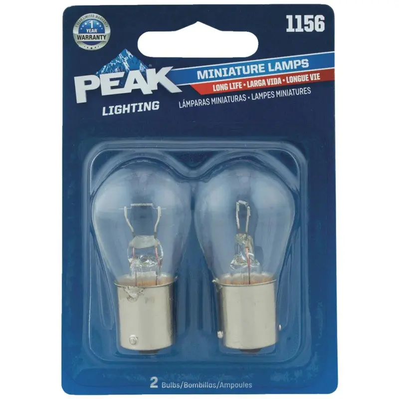 Peak 1156 12.8V Mini Incandescent Automotive Bulb (2-Pack) 1