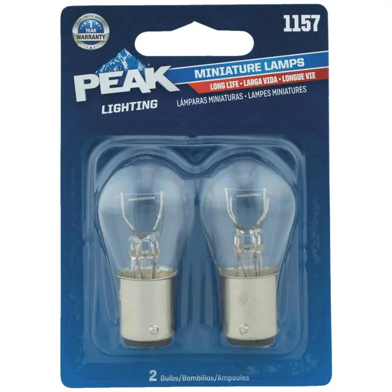 Peak 1157 12.8/14V Mini Incandescent Automotive Bulb (2-Pack) 1