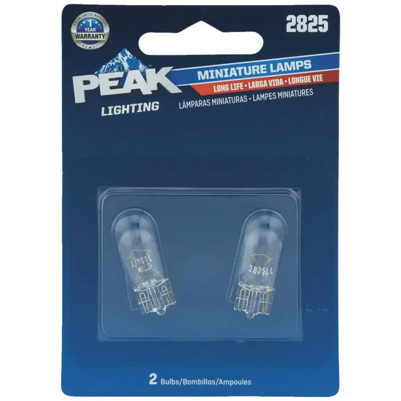 Peak 2825 12V Mini Incandescent Automotive Bulb (2-Pack) 1