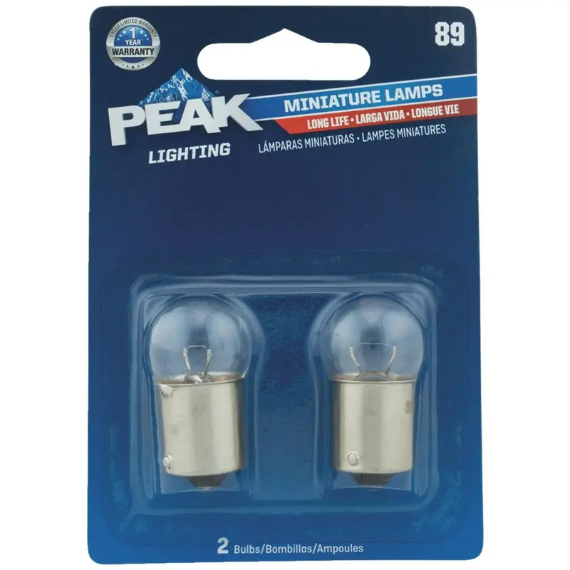 Peak 89 13V Mini Incandescent Automotive Bulb (2-Pack) 1