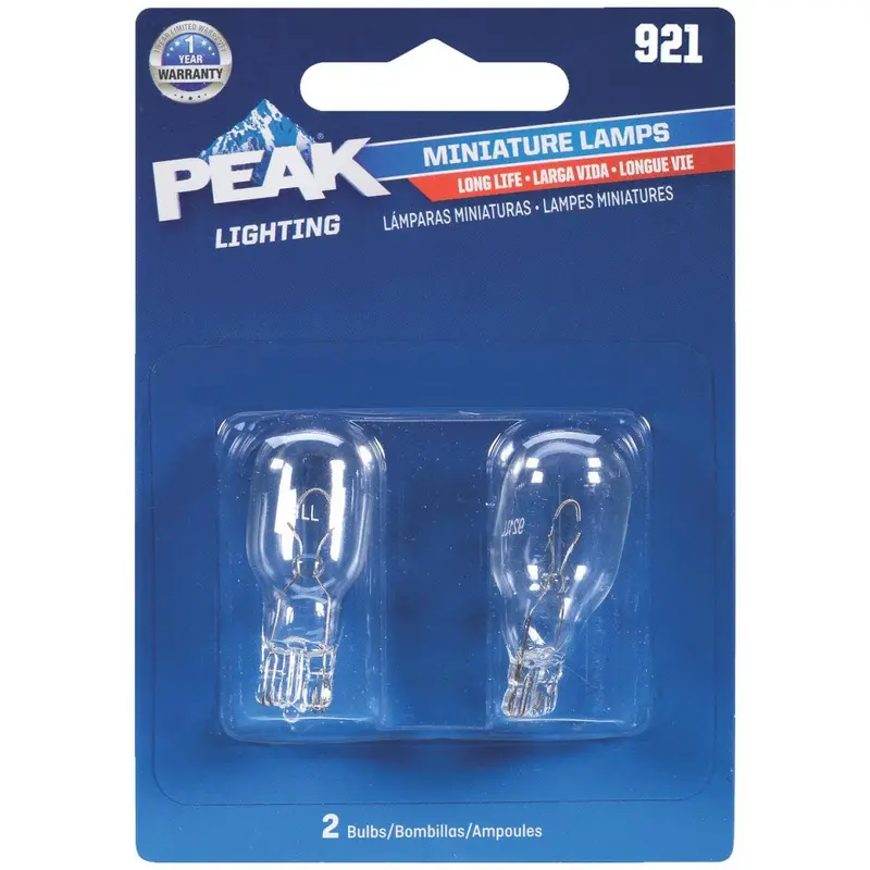 Peak 921 12.8V Mini Incandescentautomotive Bulb (2-Pack) 1