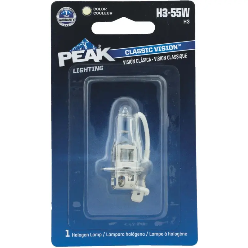 Peak Classic Vision H3-55W 12.8V Halogen Automotive Bulb 1