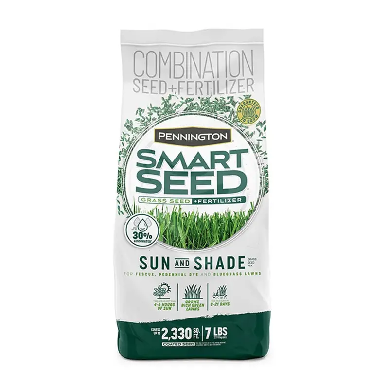 Pennington Smart Seed Sun And Shade North Grass Seed And Fertilizer 7 Lbs. 1