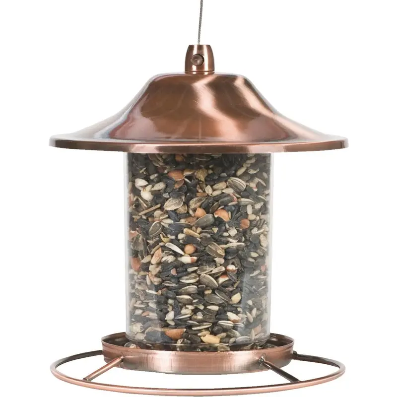 Perky Pet Copper Panorama Bird Feeder 1