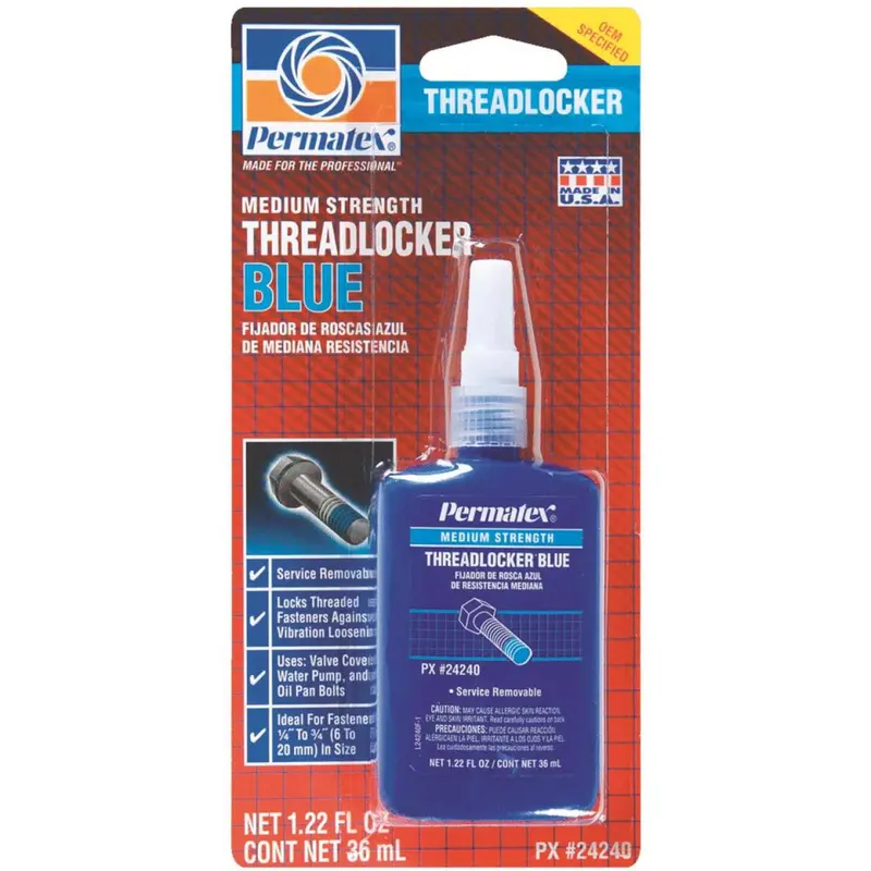 Permatex 1.22 Oz. Blue Medium Strength Threadlocker 1