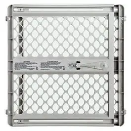 Pet Gate, Light Gray Plastic, 26 To 42 X 26-In. 1