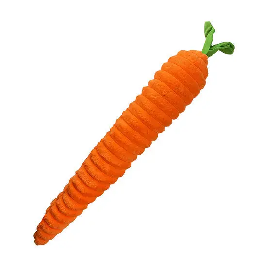 Pet Lou Luxe Carrot Dog Toy 1
