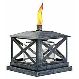 Petite Lantern Table Torch, Metal, 5.5-In. 1