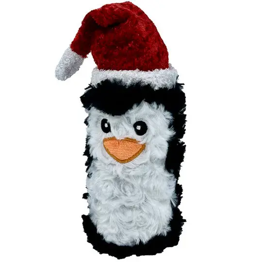 Petlou Christmas Squeaky Penguin Bottle Dog Toy 1