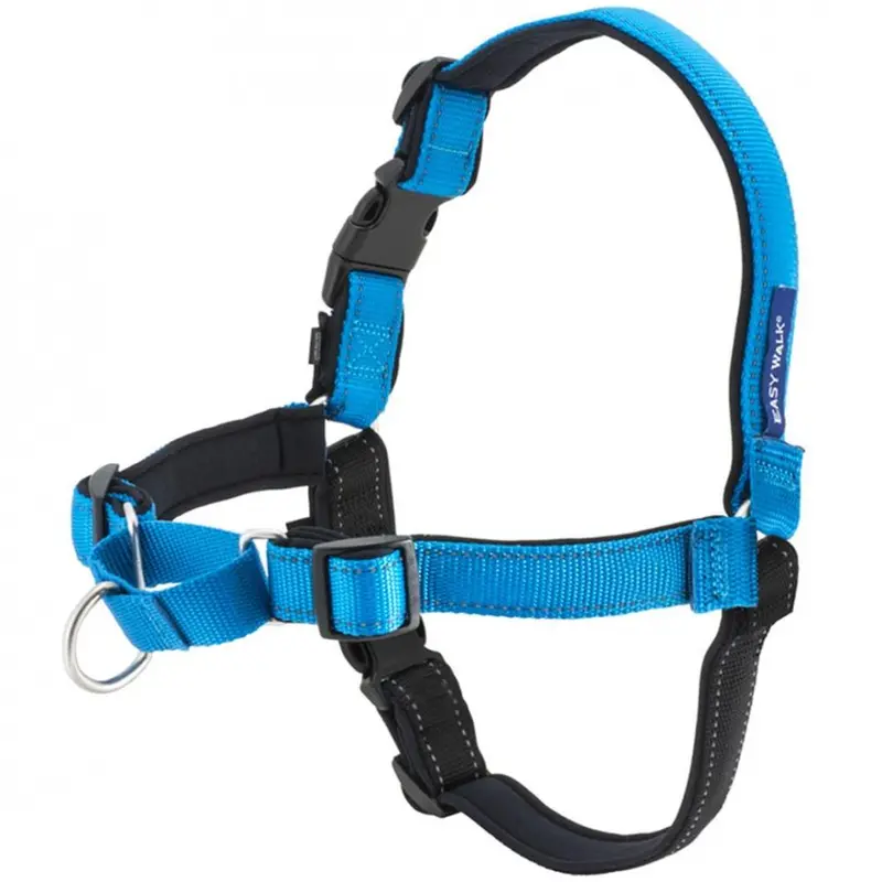 Petsafe Deluxe Easy Walk Ocean Blue & Black Dog Harness 1