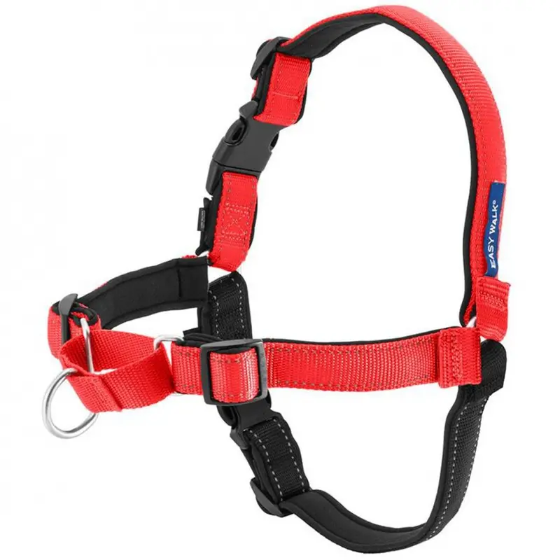 Petsafe Deluxe Easy Walk Rose Red & Black Dog Harness 1