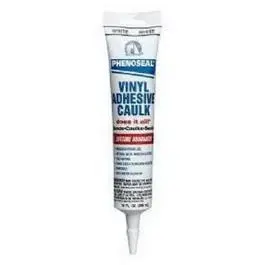 Phenoseal Vinyl Caulk, White, 6-Oz. 1