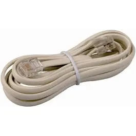 Phone-Line Cord, Ivory, 7-Ft. 1