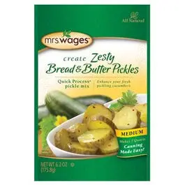 Pickling And Canning Mix, Zesty Bread N' Butter Pickle, 6.2-Oz. 1
