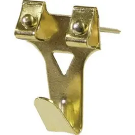 Picture Hangers, Brass-Plated, 40-Lb., 3-Pk. 1