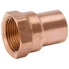 Pipe Adapter, Wrot Copper, 1/2-In. Fpt 1