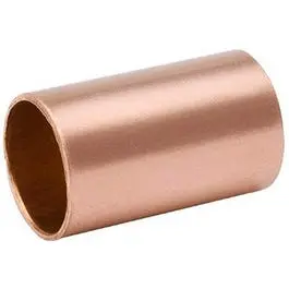 Pipe Coupling With Stop, Wrot Copper, 3/4-In. 1