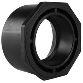 Pipe Fitting, Abs/Dwv Flush Bushing, Spigot X Hub, 4 X 3-In. 1