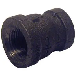 Pipe Fitting, Black Coupling, 3/4 X 3/8-In. 1