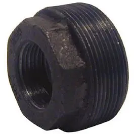 Pipe Fitting, Black Hex Bushing, 3/8 X 1/4-In. 1