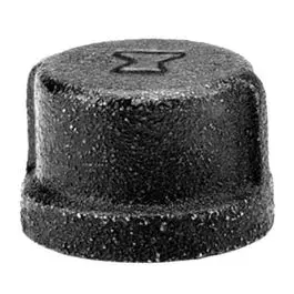 Pipe Fitting, Black Pipe Cap, 1-In. 1