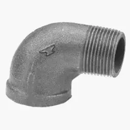 Pipe Fitting, Black Street Elbow, 90-Degree, 3/8-In. 1